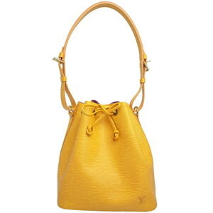 Louis Vuitton Noe Leather shoulder bag Yellow
